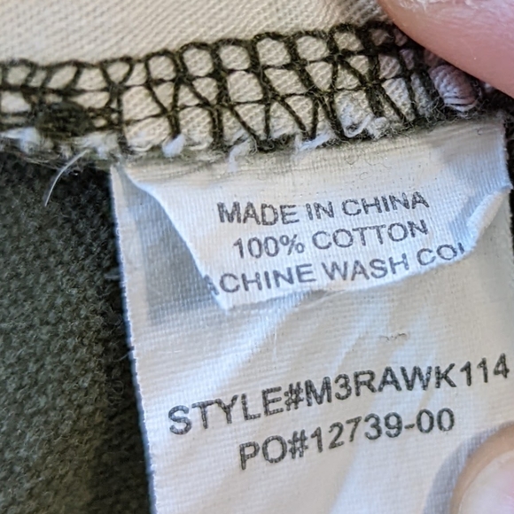 Prana Shorts 34 Mens Organic Cotton Green Cargo Bermuda - Picture 9 of 12